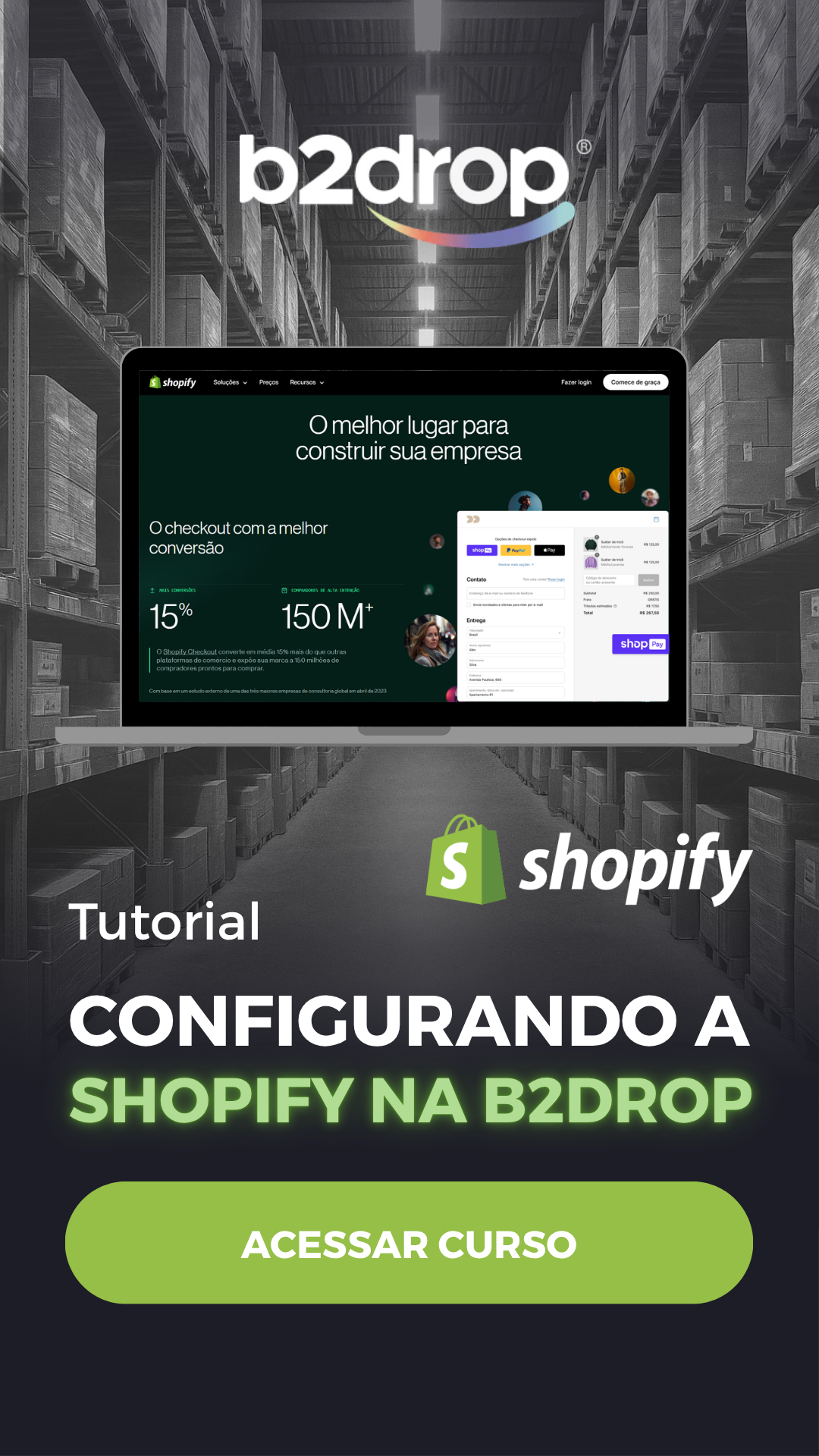 Conectando a Shopify com a B2drop